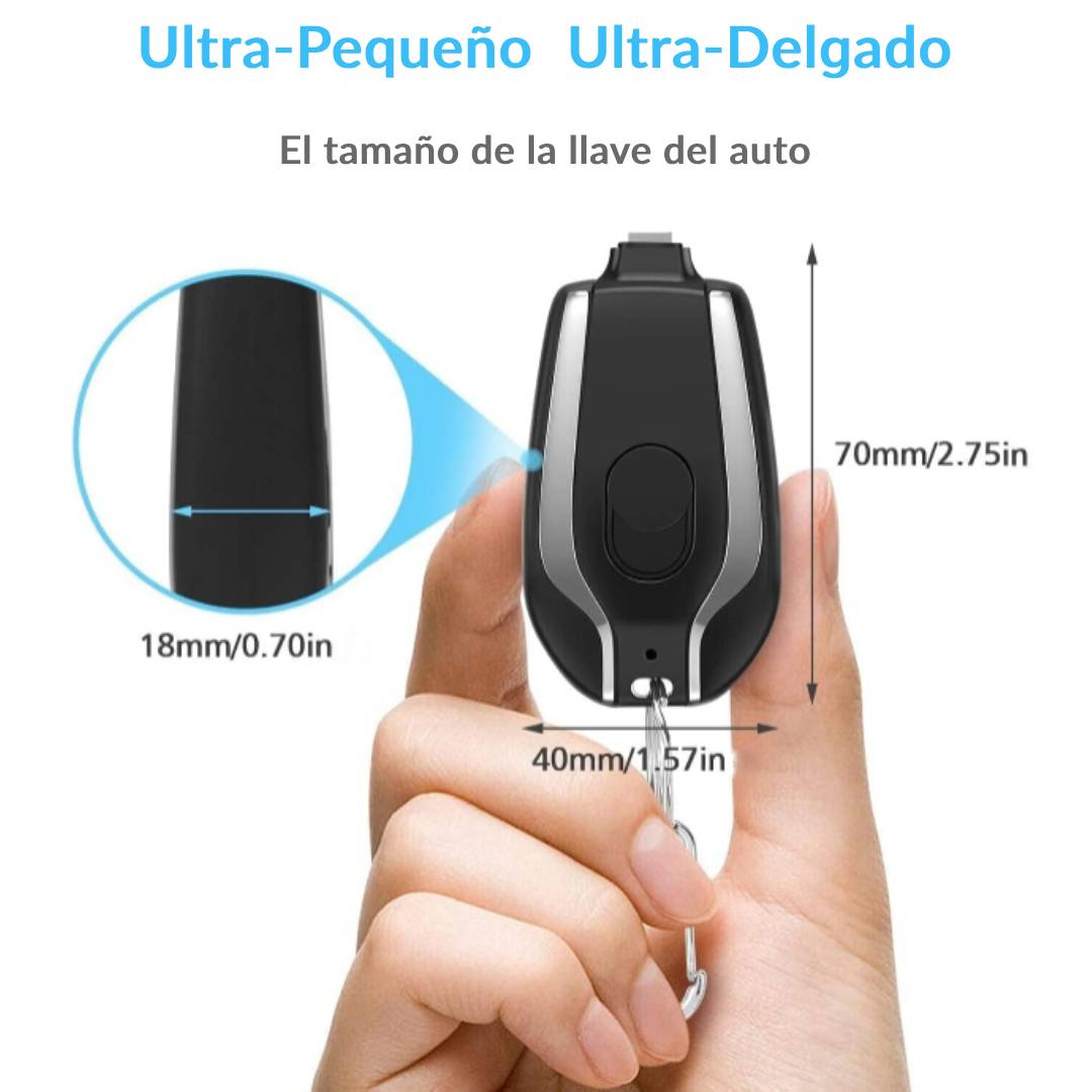 Power Bank. Cargador Solar de Llavero Ultra-Compacto 🚀