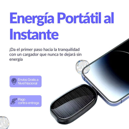 Power Bank. Cargador Solar de Llavero Ultra-Compacto 🚀